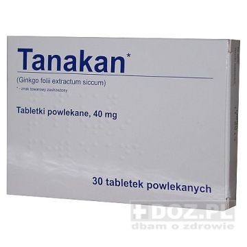 Tanakan, 40 mg, tabl.powl.,(i.row),InPh,Czechy, 30 szt