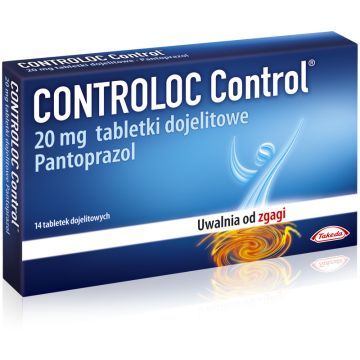 Controloc Control, 20 mg, tabletki dojelitowe, 14 szt.