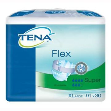 TENA Flex Super, pieluchomajtki, rozmiar XL, 30 szt.