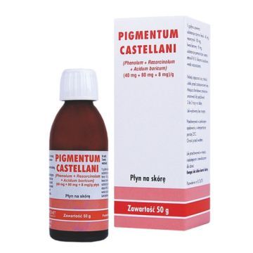 Pigmentum Castellani, płyn na skórę, 50 g