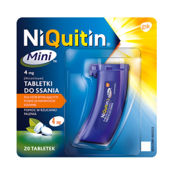 Niquitin Mini, 4 mg, tabletki do ssania, 20 szt.