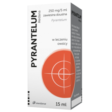 Pyrantelum OWIX, 250 mg / 5 ml, zawiesina doustna, 15 ml