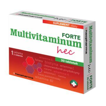 Multivitaminum hec Forte, tabl., 30 szt