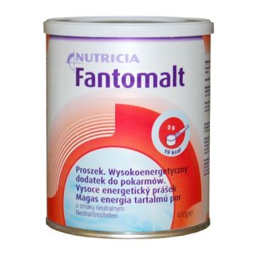 Fantomalt, wysokoenergetyczny dodatek do pokarmów, proszek o smaku neutralnym, 400 g