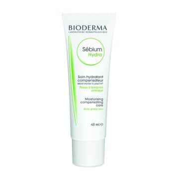 Bioderma Sebium Hydra, nawilżający krem do skóry tłustej i ze skłonnością do trądziku, 40 ml