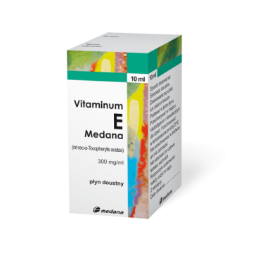 Vitaminum E, (300 mg / ml), krople, 10 ml (Medana)