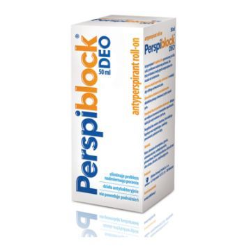 Perspiblock Deo, antyperspirant, nadmierna potliwość, roll-on, 50 ml