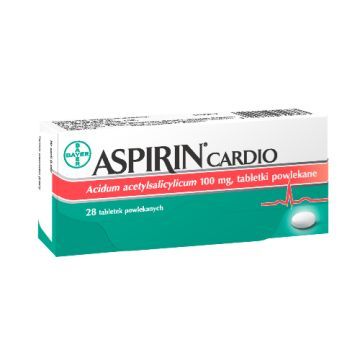 Aspirin Cardio, 100 mg, tabletki powlekane, 28 szt.