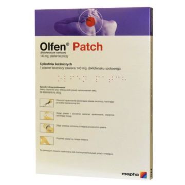 Olfen Patch, 140 mg, plast.leczn., 5 szt,torebka