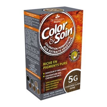 Color&Soin, farba do włosów, jasnozłocisty szatyn (5G), 135ml