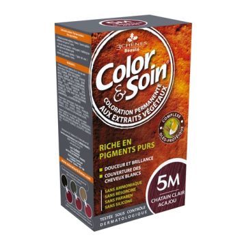 Color&Soin, farba do włosów, kasztan jasnomahoniowy (5M), 135 ml