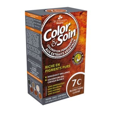 Color&Soin, farba do włosów, miedziany ciemny blond (7C), 135ml