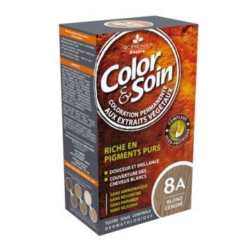 Color&Soin, farba do włosów, popielaty blond (8A), 135 ml