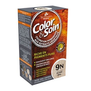 Color&Soin, farba do włosów, blond miodowy (9N), 135 ml