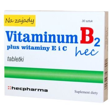 Vit. B 2 hec, tabl., na zajady, 30 szt