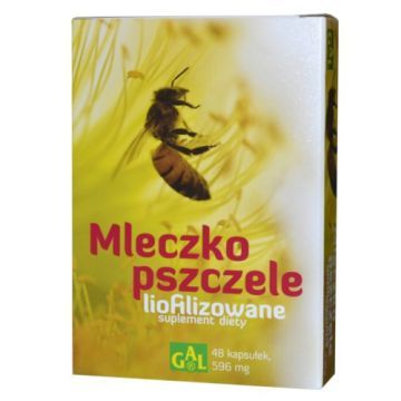 Mleczko pszczele liofilizowane, 596 mg, kapsułki, 48 szt.