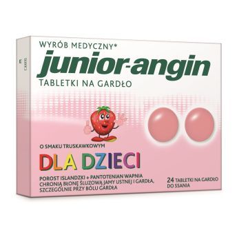 Junior angin, tabletki na gardło, 24 szt.