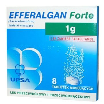 Efferalgan  Forte, 1 g, tabletki musujące, 8 szt.