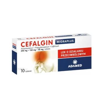 Cefalgin, 250 mg +150 mg + 50 mg, tabletki, 10 szt.