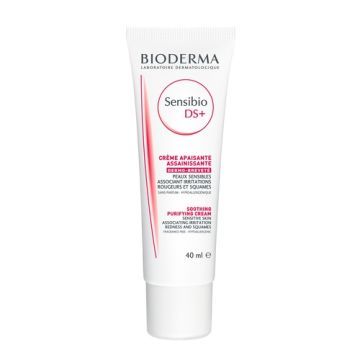 Bioderma Sensibio DS+ Creme, krem przeciw podrażnieniom, zmiękczający i wygładzający naskórek, 40 ml