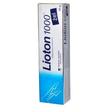 Lioton 1000, 8,5 mg/g (1000 j.m.)/g, żel, 30 g