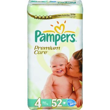 Pampers Premium Care, 4, (9-14kg),  52 szt