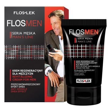 Flos-Lek Laboratorium Men, krem regeneracyjny przeciwzmarszczkowy dla mężczyzn, 50 ml