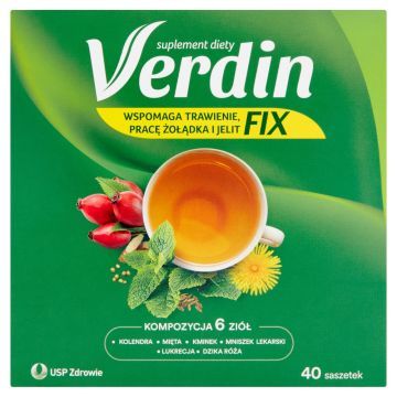 Verdin fix, saszetki, 40 szt.