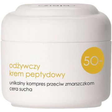 Ziaja 50+, krem odżywczy, peptydowy, 50 ml