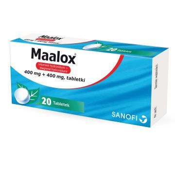 Maalox, 400 mg+400 mg, tabletki, 20 szt.