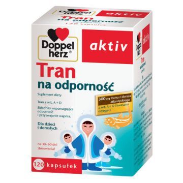 Doppelherz aktiv Tran na odporność, kapsułki, 120 szt.