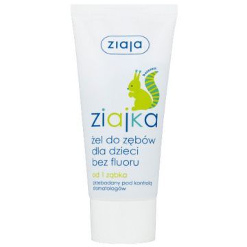 Ziaja, Ziajka, żel do zębów dla dzieci bez fluoru, 50 ml