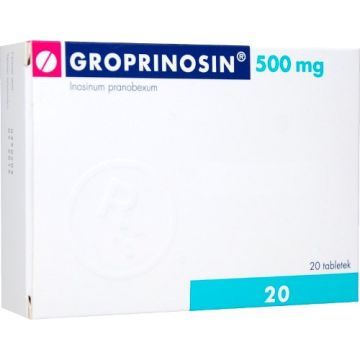 Groprinosin, 500 mg, tabl., 20 szt