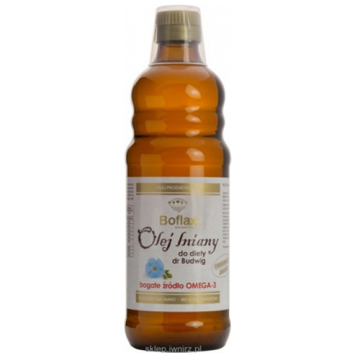 Olej lniany Boflax (Olej lniany), dieta Dr.Budwig,  500 ml