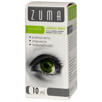 Zuma świetlik plus, łagodzące krople do oczu, 10 ml