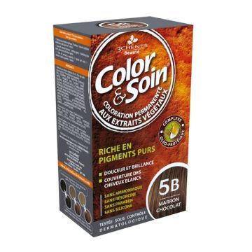 Color&Soin, farba do włosów, brąz i czekolada (5B), 135 ml