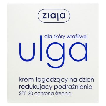 Ziaja Ulga Dla Sk.Wrazl, krem,lagodz,n/dzien,SPF20, 50 ml