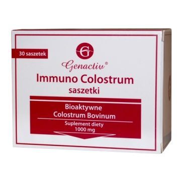 Colostrum z bananem Genactiv, proszek, saszetki, 30 szt.