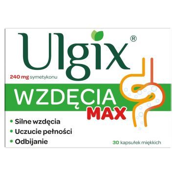 Ulgix Wzdęcia Max, kapsułki miękkie, 30 szt.