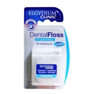 Elgydium Dental Floss, nici dentystyczne, pęczniejące, miętowe, 25 m