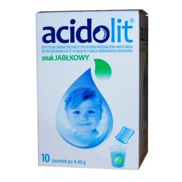 Acidolit, proszek, smak jabłkowy, 4,4 g, 10 saszetek