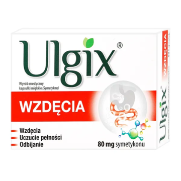 Ulgix Wzdęcia, 80 mg, kapsułki miękkie, 50 szt.