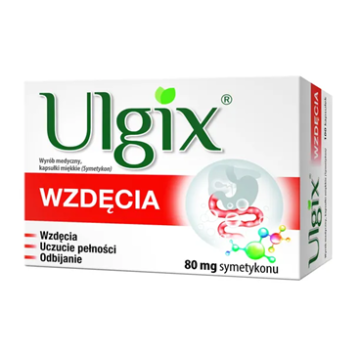 Ulgix Wzdęcia, 80 mg, kapsułki miękkie, 100 szt.