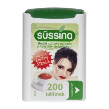 Stevia Sussina, tabl., slodzik, 200 szt