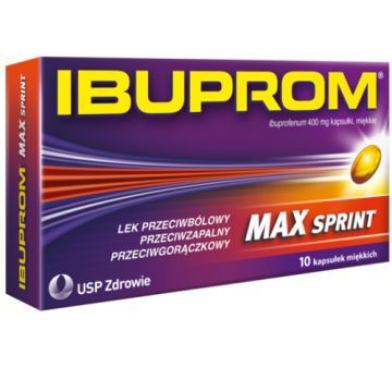 Ibuprom Max Sprint, 400 mg, kapsułki miękkie, 10 szt.