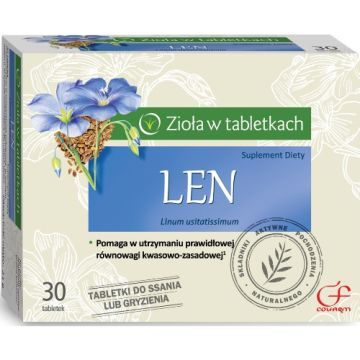 Len, tabl.do ssania, 30 szt