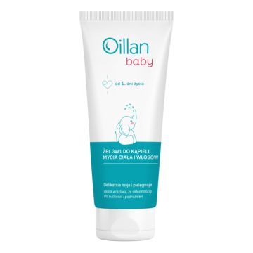 Oceanic Oillan Baby, żel,do kąpieli,myc.ciała,włos,3w1,100ml