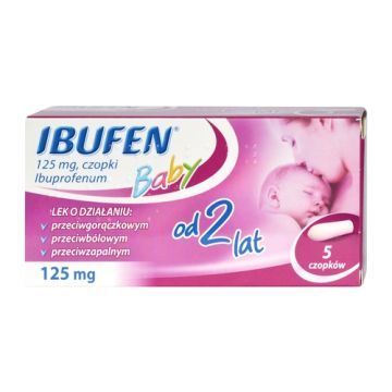 Ibufen Baby, 125 mg, czopki, 5 szt.