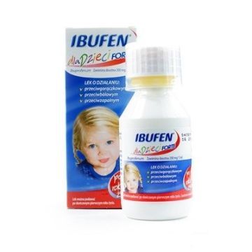 Ibufen dla dzieci forte o smaku truskawkowym, (200mg/5ml), zawiesina doustna, 100 ml