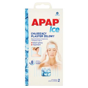 Apap Ice, chłodzący plaster hydrożelowy, 2 szt, 1 saszetka